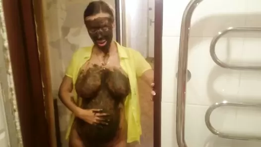 Brown wife - Shit in the sink, Amateur Collection, 