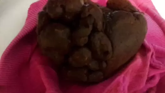 Thefartbabes - Pink cotton shorts poop