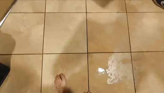 CandieCane - Peeing & Pooping on the Bathroom Floor of a Casino!