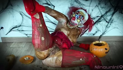 Ninounini - DIRTY HALLOWEEN: I shit and piss in a pumpkin for Halloween before playing with the contents and fucking my ass ! (SCAT / PISS (x2) / FOOD FETISH / ORGASM / HARD ANAL / ATM / ATP)