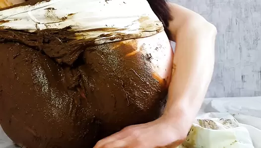 AnnaCoprofield - White shorts and smearing