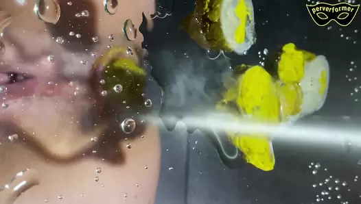 Scat Couple Enjoy Dirty Session on Glass Toilet