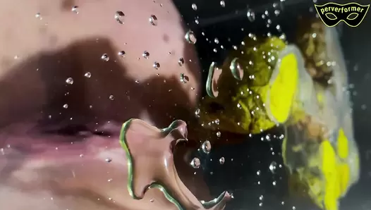 Scat Couple Enjoy Dirty Session on Glass Toilet