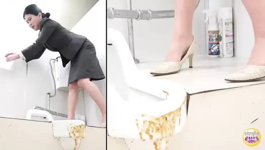 SL-574 06 Hidden shooting, office ladies, toilet run-in, panty shift and diarrhea fifth