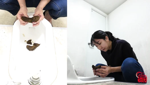 FF-699 07 Thorough observation: A woman who smells poop and a woman who plays with it