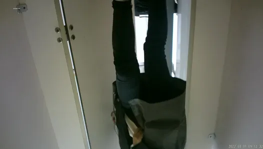 Hospital urse urinating and defecating