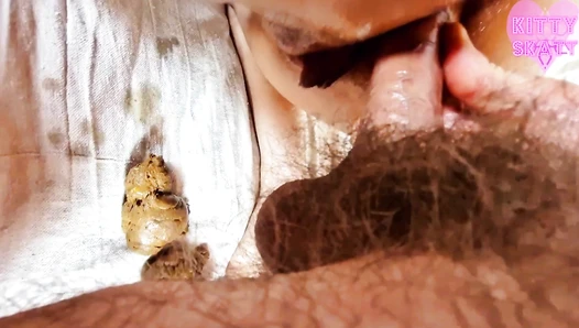 Kitty Skatt - After Poop Anal in Bed
