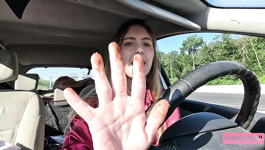 Ninounini - EATING DOG SHIT & MINE IN A HIGHWAY REST AREA
