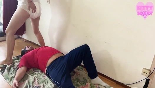 Kitty Skatt - Dirty diaper punishment