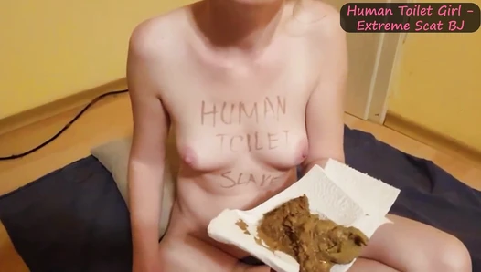 GoddessTempest - Human Toilet Girl - Extreme Scat Blowjob!