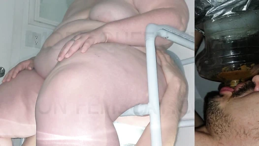 SSBBW Queen Siya - I supervise him to make sure he finishes EVERYTHING this time