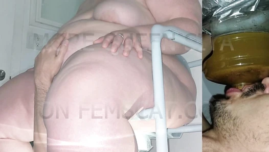 SSBBW Queen Siya - I supervise him to make sure he finishes EVERYTHING this time