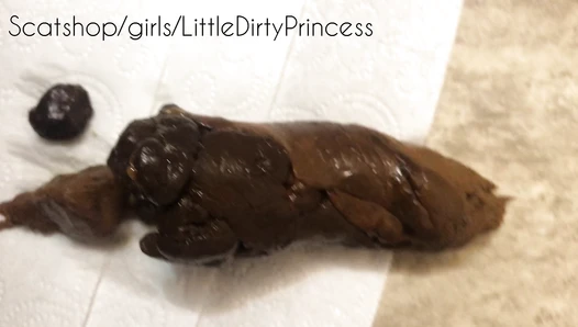 LittleDirtyPrincess - Watch my asshole stretch wide for these 3 hard poops!