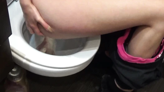 HotDirtyIvone - Desperate girl on toilet / diarrhea and farts
