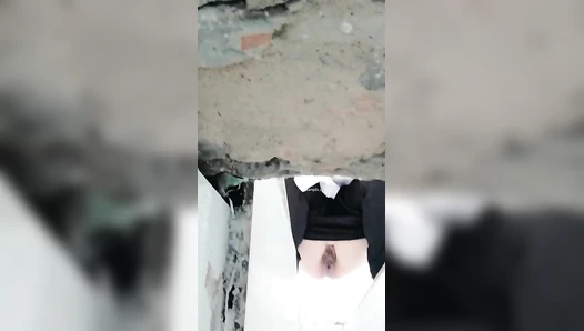 The hospital held a ditch toilet 5