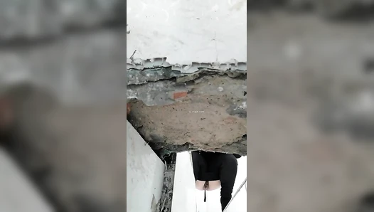 The hospital held a ditch toilet 5