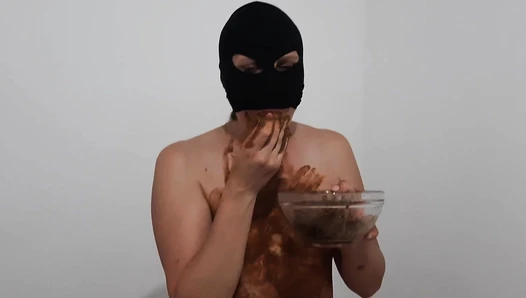 GoddessAndreea - DIRTYWIFE become Scatwife - eat and smearing shit, Amateur Collection, 