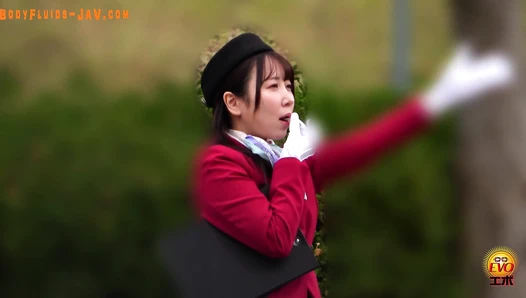DLEE-815 Hidden camera footage of a beautiful bus guide taking extremely thick poops