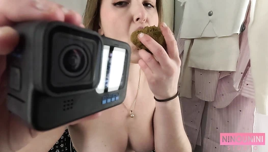 Ninounini - EATING SHIT IN FITTING ROOM & PUBLIC TOILET