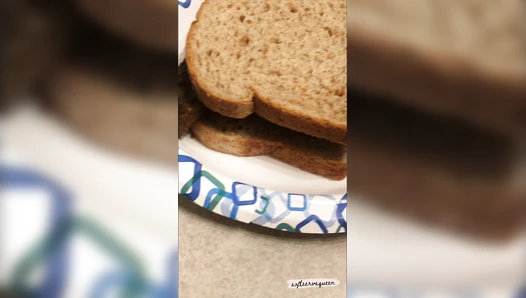 softservequeen - 8+inch thick log becomes your sandwich