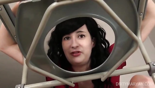 DirtyMaryan - French Mistress welcoming new toilet slave