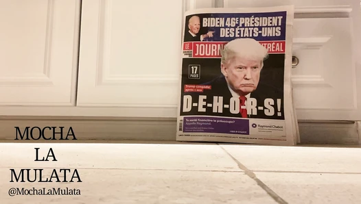 MochaLaMulata - Shitting in Donald Krump’s face.