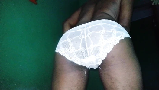 PrettyEbonies - Pretty ruin my white lace panty