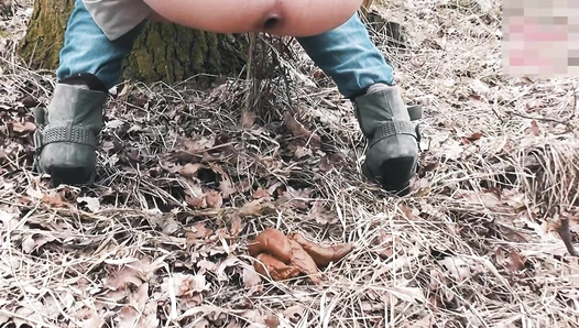 MiaRoxxx - 57. HUGE turd in cold forest