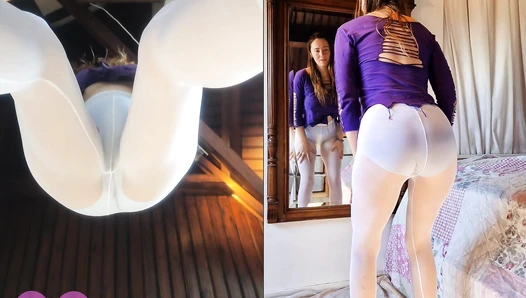 Kitty Skatt - Messy voyeur mirror masturbation