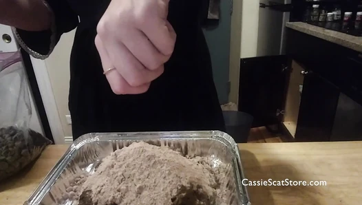 CassieScat - 1 Firm+1 Mushy Poo+Chocolate=Your Dessert