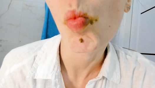 OksiLove - let’s brush my teeth with poop paste