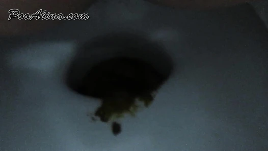 suppkakiem - Young lady pooping on toilet in the morning