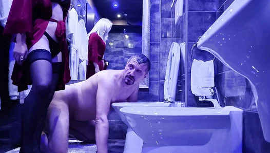 GoddessAndreea - Sarah and Anita toilet slaves different styles