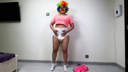 blacksandra - Clown Loves Messing Diapers and Leggings