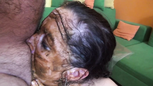 dirtyscatgirl - dominant old man and scat slave Victoria