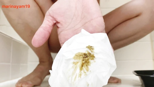 Marinayam19 - Double packing shit + toilet poer