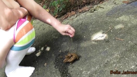 ImYourFetish - Bella Shits In Public At The Fort