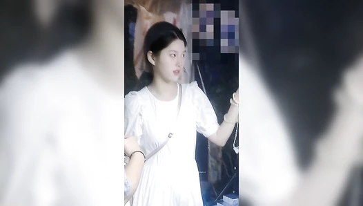 Peeing While Shopping on a Pedestrian Street