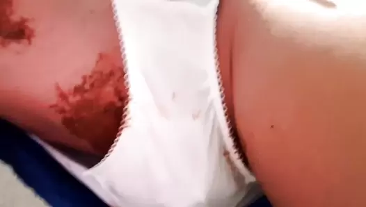 Thefartbabes - Silk Panties Poop
