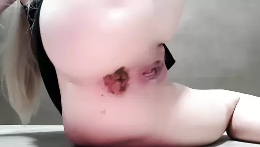 Thefartbabes - Cum and Poop Huge Shit
