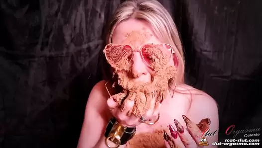 SlutOrgasma - Taking masters shit extreme smearing and swallowing