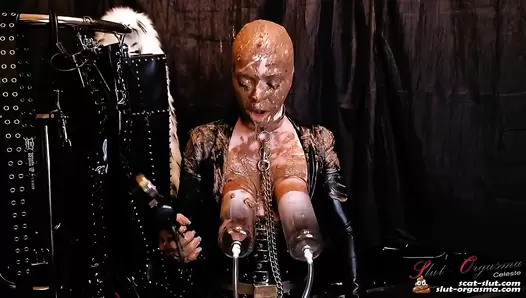SlutOrgasma - Extreme scat play and vacuum shit udders