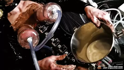 SlutOrgasma - Milked shit udders and extreme shit play
