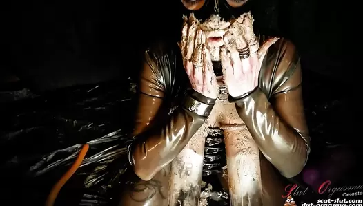 SlutOrgasma - Scat-Slut Celeste extreme vacuum shit udders