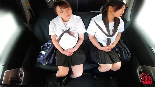DLFF-584 06 Schoolgirls and their shameful smell! Panicky shit leaking in the car!, JAV Collection, 
