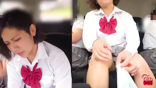 DLFF-584 04 Schoolgirls and their shameful smell! Panicky shit leaking in the car!