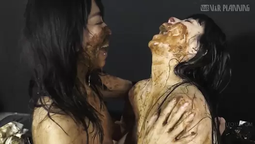 VRXS-203 Kisses with feces feat. Mirai Himeno and Yui Goto
