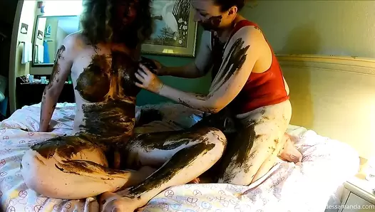 Lesbians Role-Playing Game With Shit
