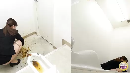 DLSL-559 06 Explosive diarrhea and odorous toilet releases by gorgeous office ladies