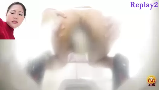 EE-465 04 Toilet voyeur: anal opening diarrhea stool shows all things in the intestines